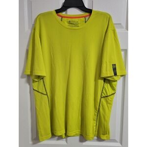 Beretta Performance T Shirt Men XL Yellow Tech Hunting Outdoor Shooting Athletic